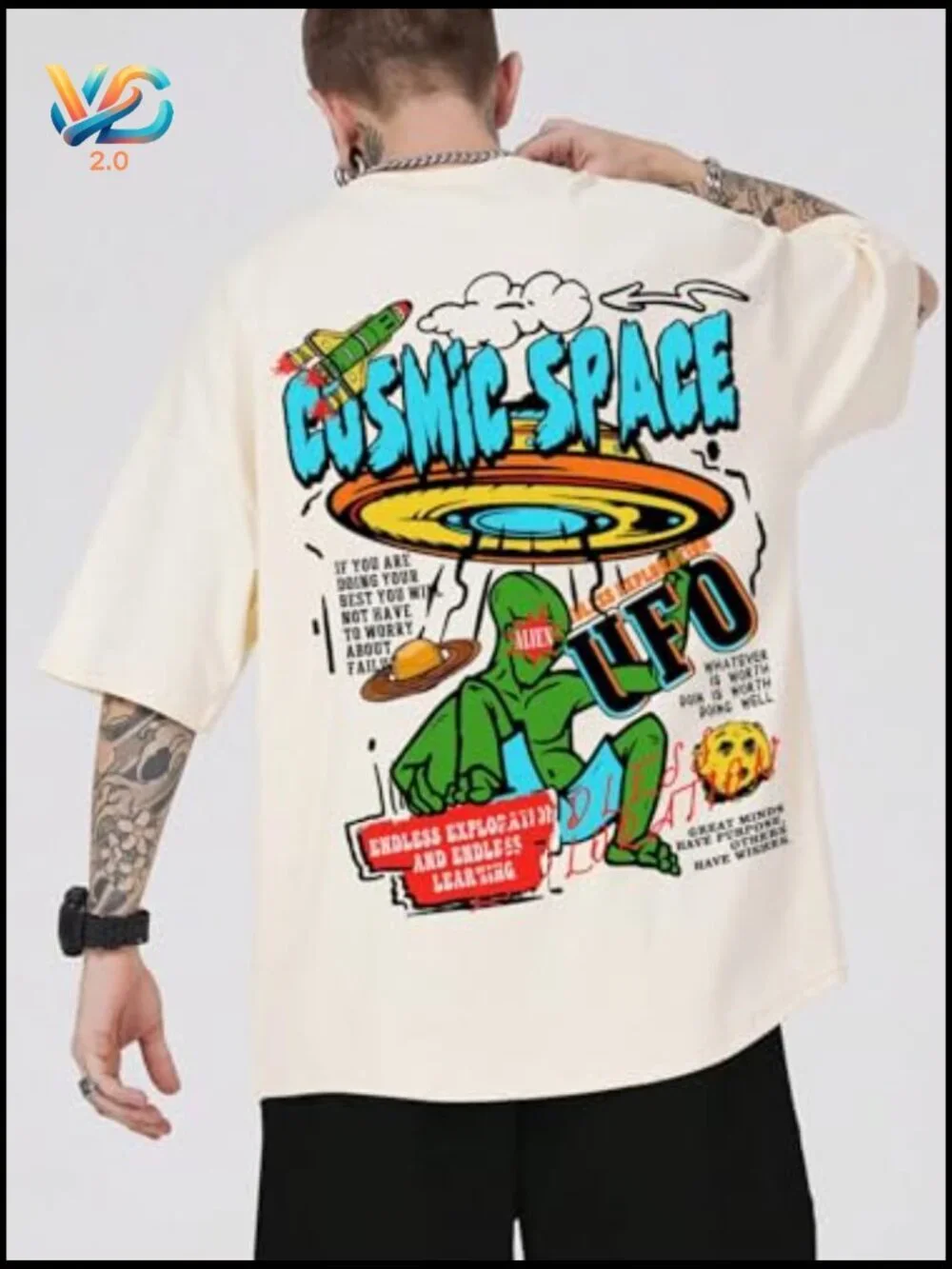 Men's Oversized Vintage Y2K Graphic Tee T-Shirt Streetwear Unisex